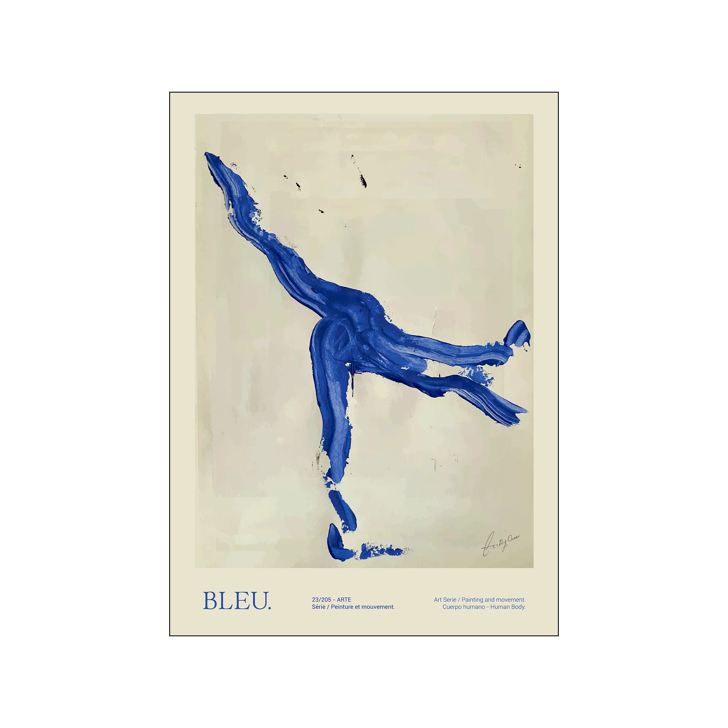 Poster & Frame  TPC x Lucrecia Rey Caro Bleu plakat