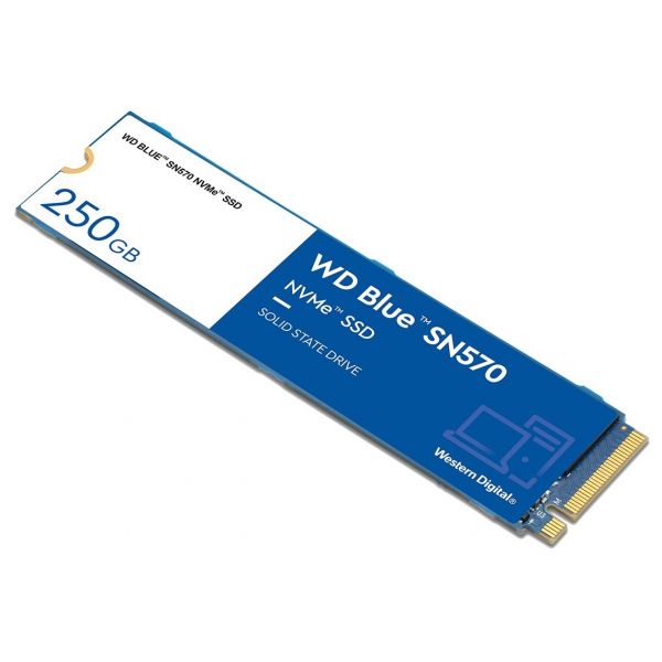 SSD Western Digital 250GB Blue SN570 PCIe Gen3 NVMe - WDS250G3B0C