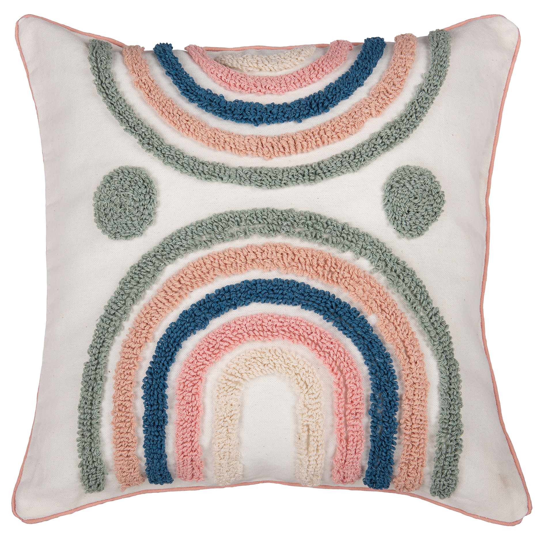 Kissen - salbei-bunt - 45x45 cm - mit Reißverschluss