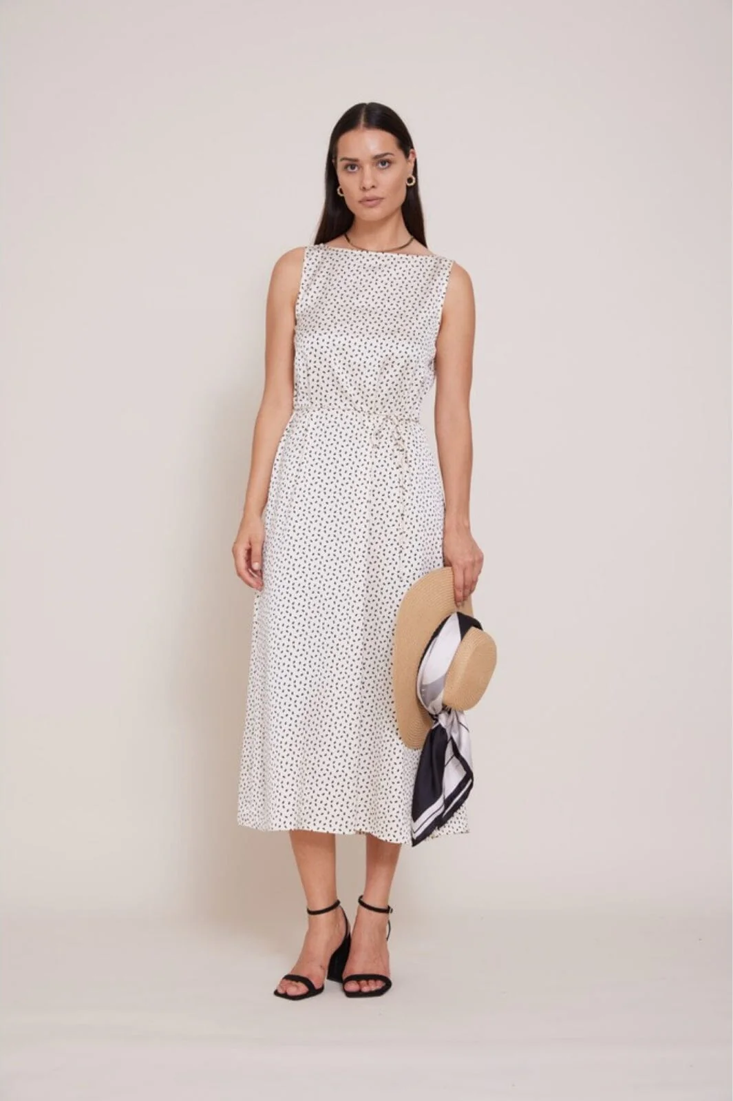 Bruuns Bazaar AcaciaBBKarola dress cream black dot print
