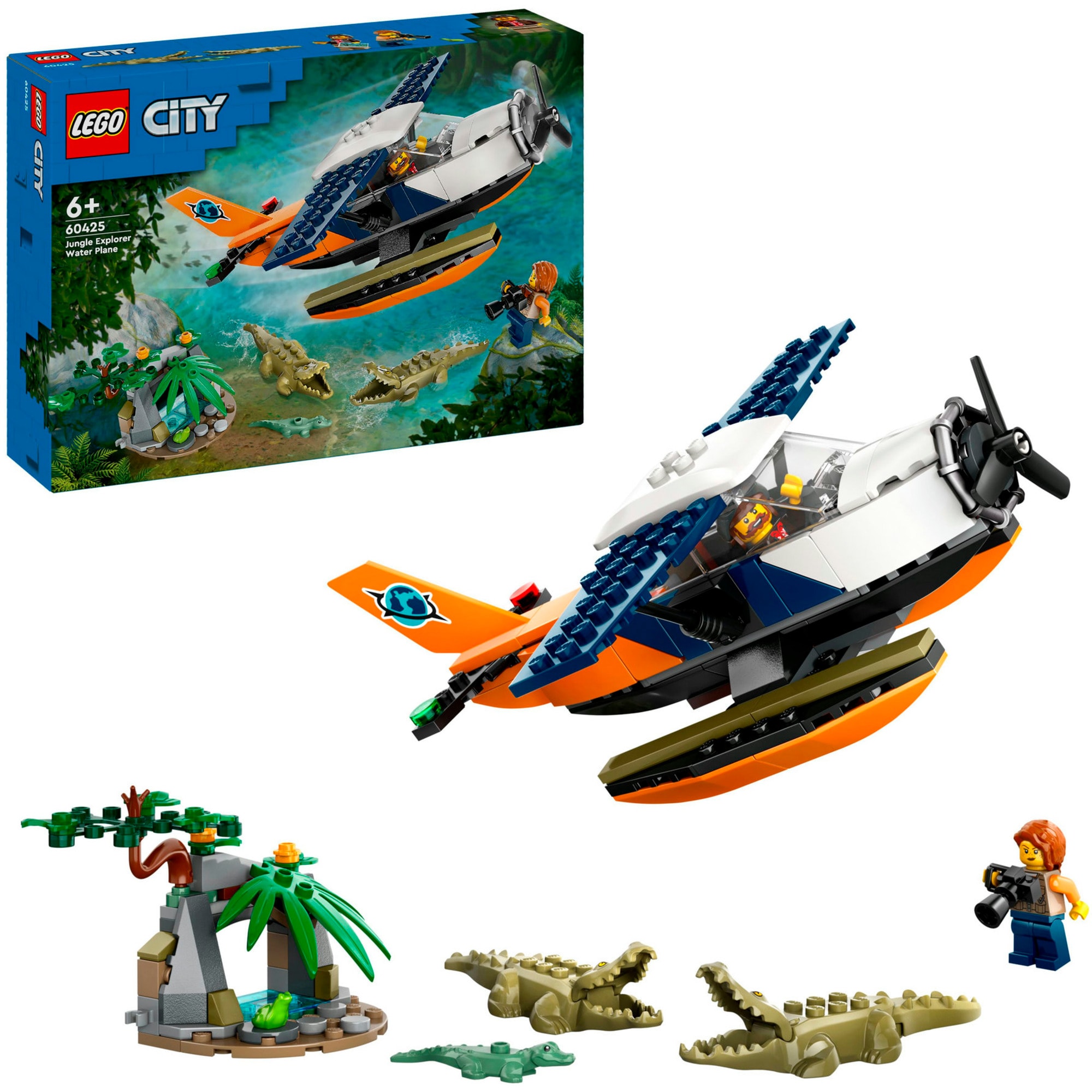 LEGO Konstruktionsspielzeug City Dschungelforscher-Wasserflugzeug