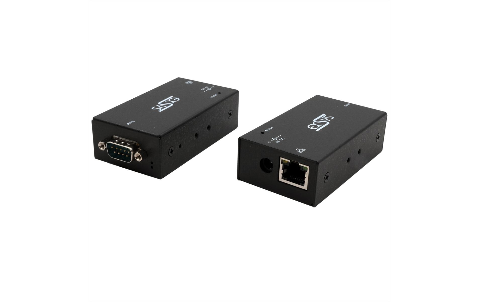 Serieller Geräteserver EX-6111-2 1-Port-RS-232<br>Ethernet zu 1x RS-232 port, inkl. 5V/4A Netzteil