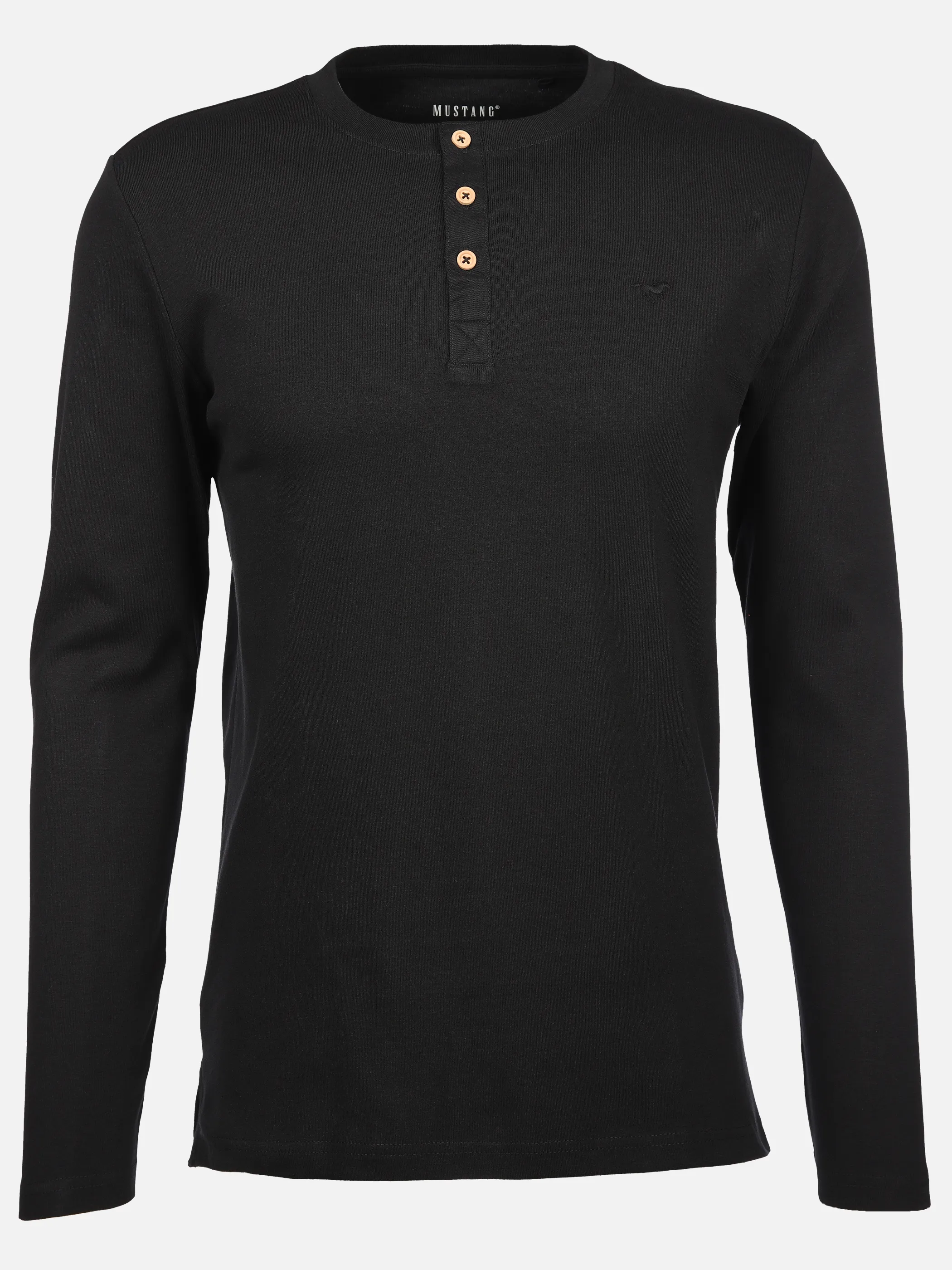 Herren Basic Shirt mit Knopfleiste