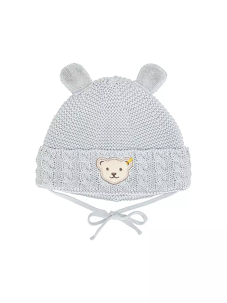 STEIFF Baby Mütze - Haube hellblau