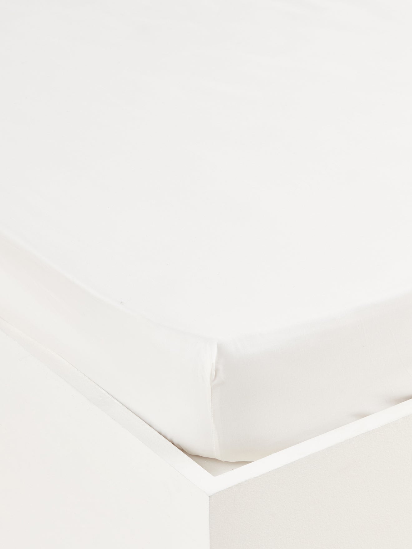 Drap-housse uni percale de coton 