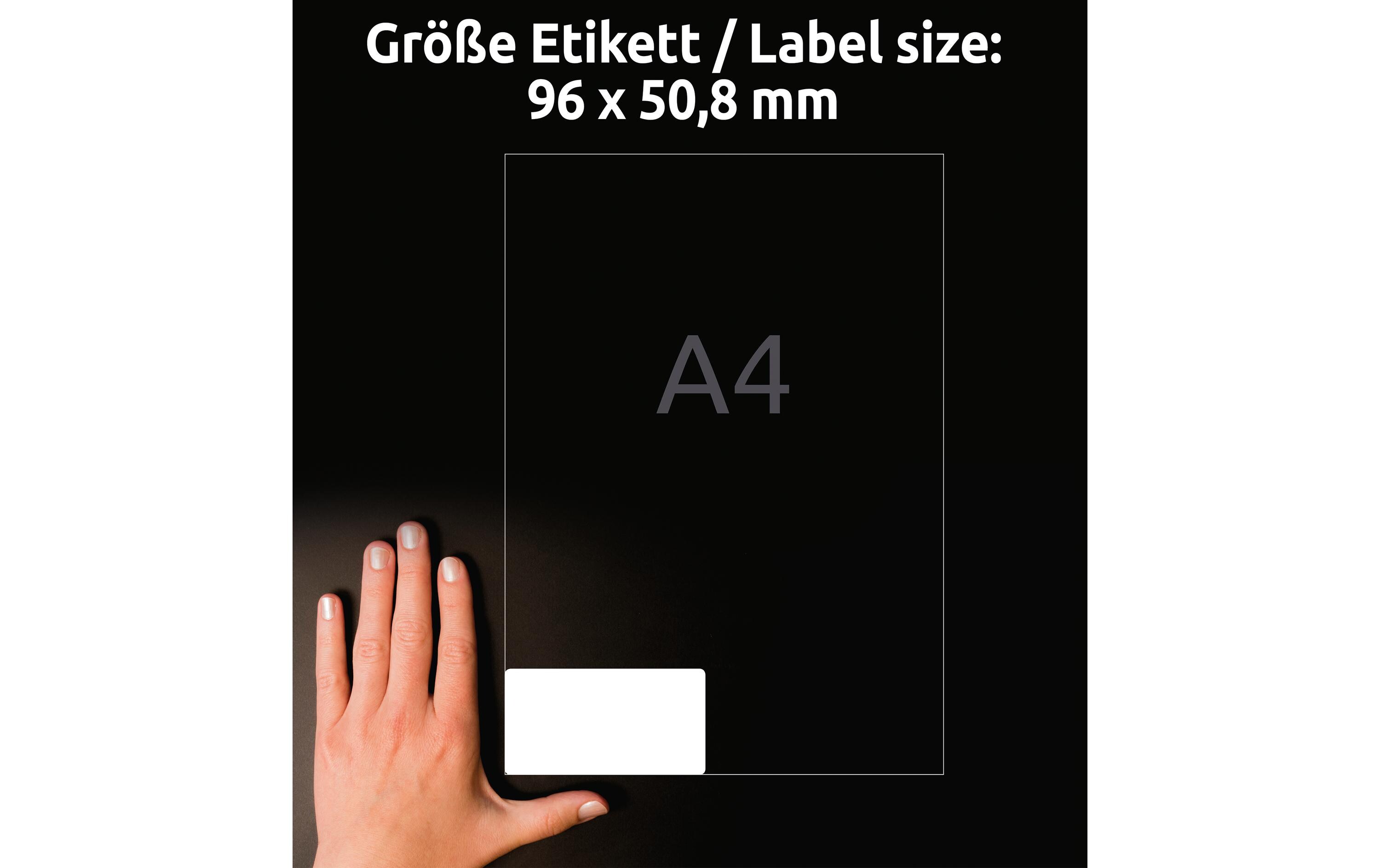 Universal-Etiketten L4744REV-65, 96 x 50.8 mm, 65 BlattAblösbare Etiketten