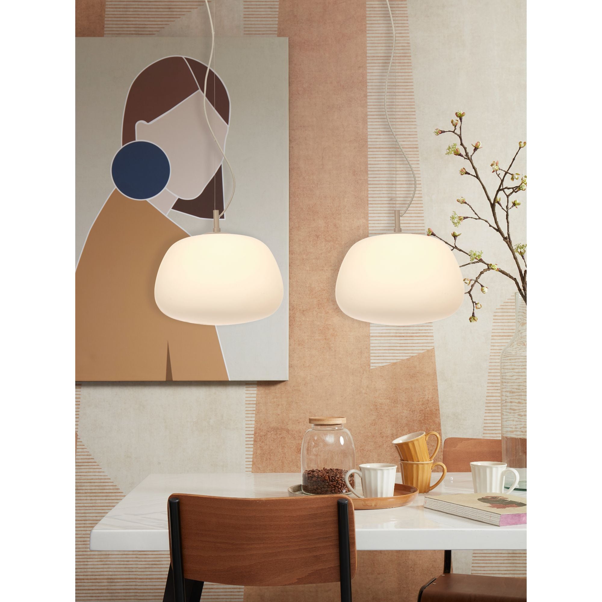 it's about RoMi Hanglamp Sapporo - Wit - 34.2x34.2x30cm