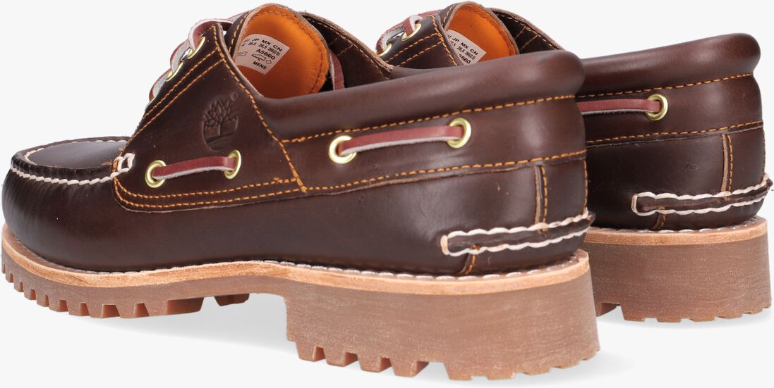 bruine timberland veterschoenen authentics 3 eye classic lug