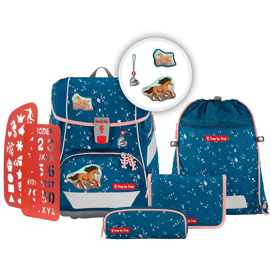 Step by 2in1 Plus - Schulranzen Set 6tlg. Wild Horse Ronja