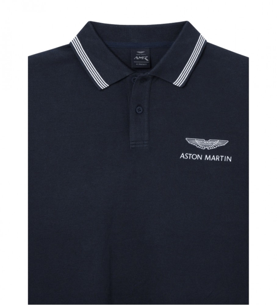 Hackett Polo Amr com detalhes em azul marinho