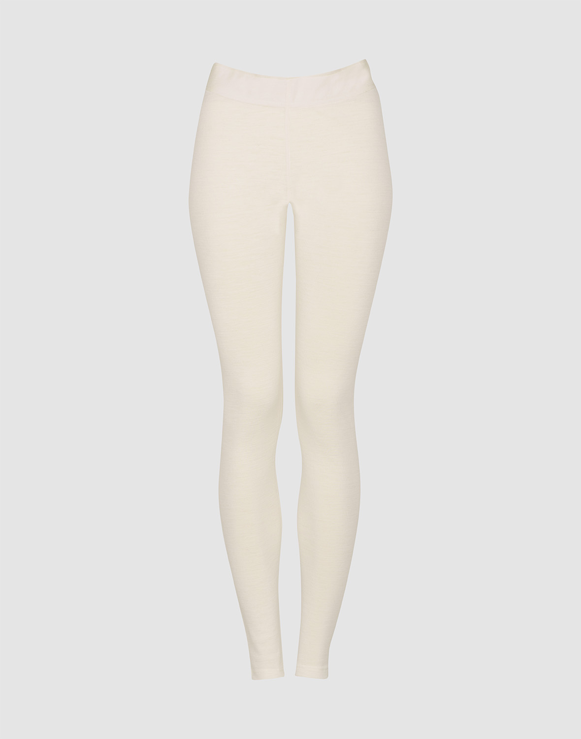 Legging met brede elastische band van merinowol voor dames