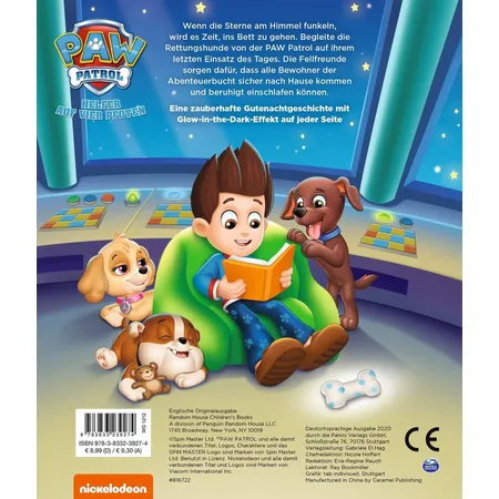 Panini Paw Patrol: Gute Nacht, Abenteuerbucht! mit Leuchteffekten