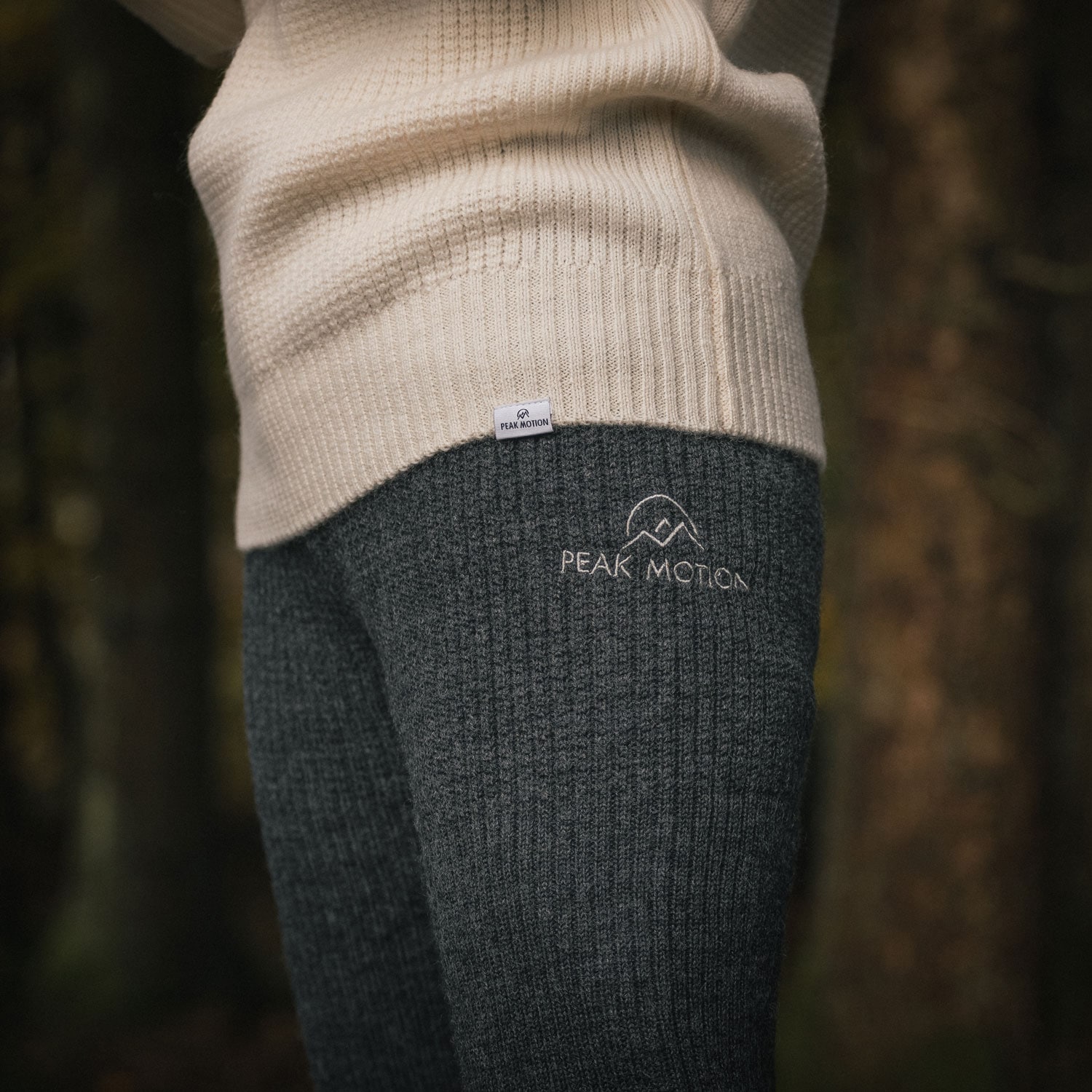 Peak Motion Vidda Pants, Dark Grey<br>Strikket Ullbukse - Unisex