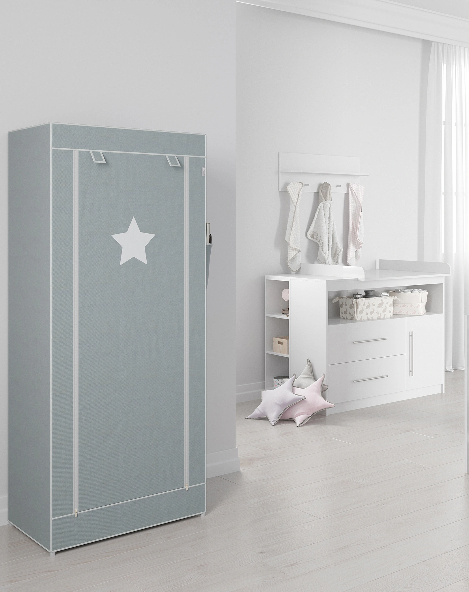 Kleiderschrank LITTLE STARS (Größe: M)
