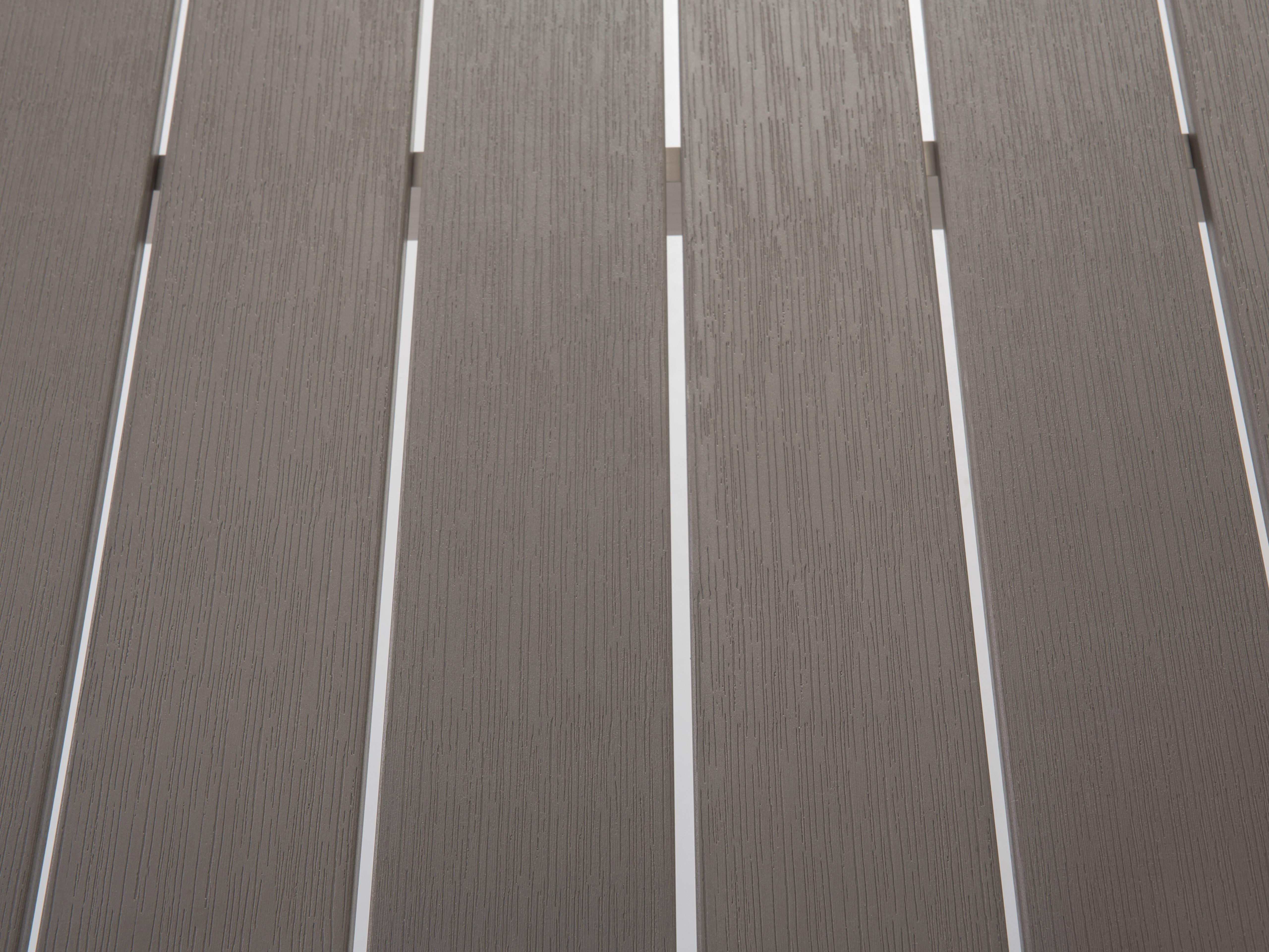 Tuin eettafel VERNIO 180 cm 90 cm Metaal Grijs