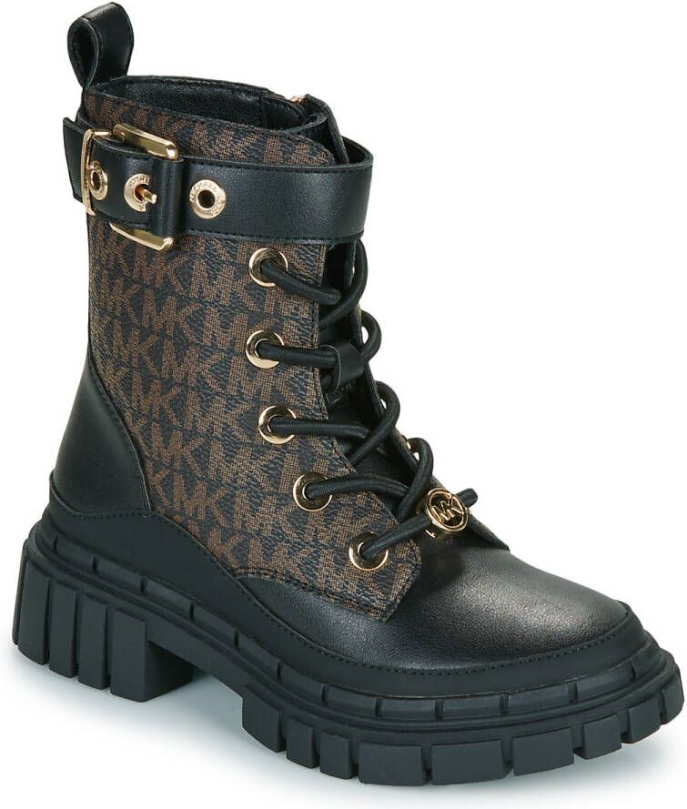 Michael Kors Blake Colby veterboots zwart bruin