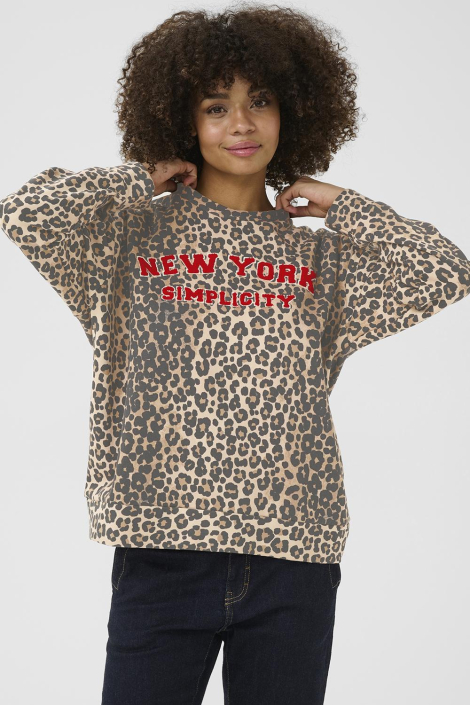 Culture bruine dames sweater