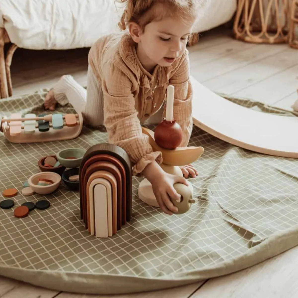 Play N Go Tapis Play N go Rangement - Vert