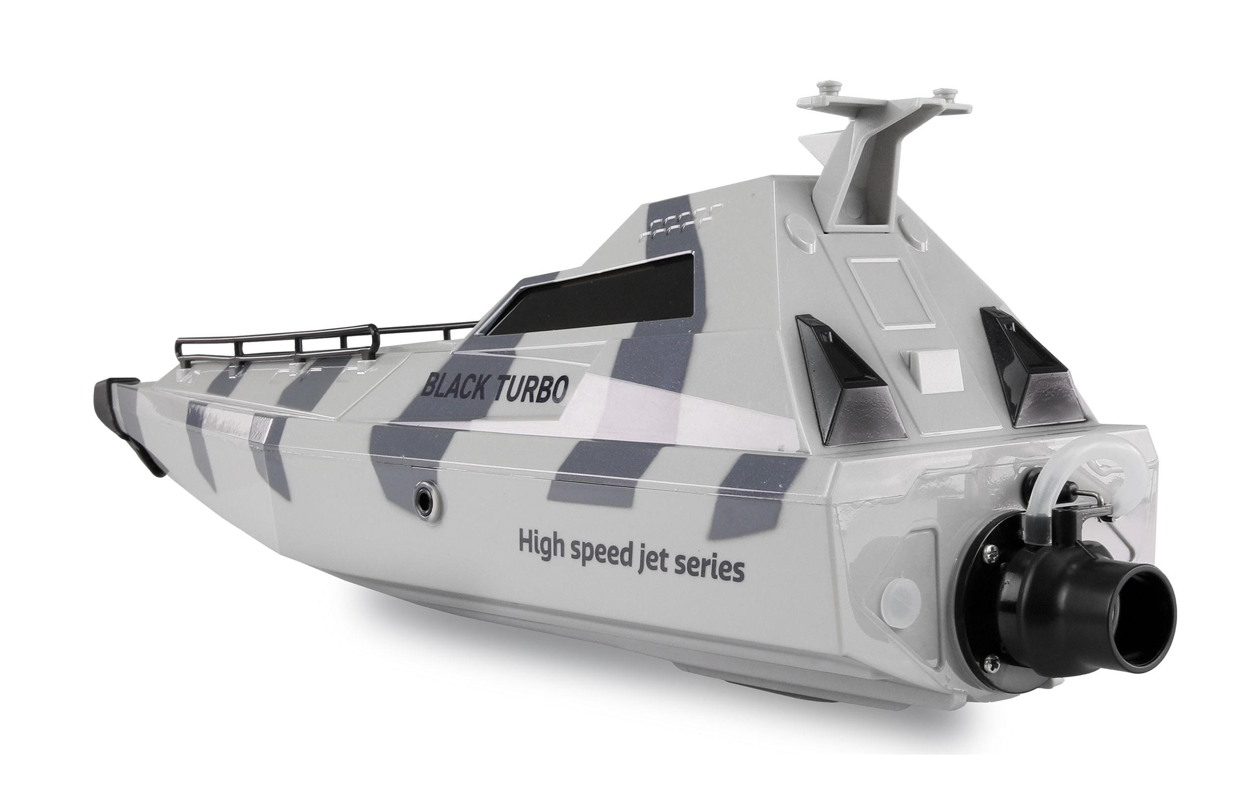 Militärboot Black Turbo Weiss, 420 mm, RTRFerngesteuertes Boot mit Jetantrieb