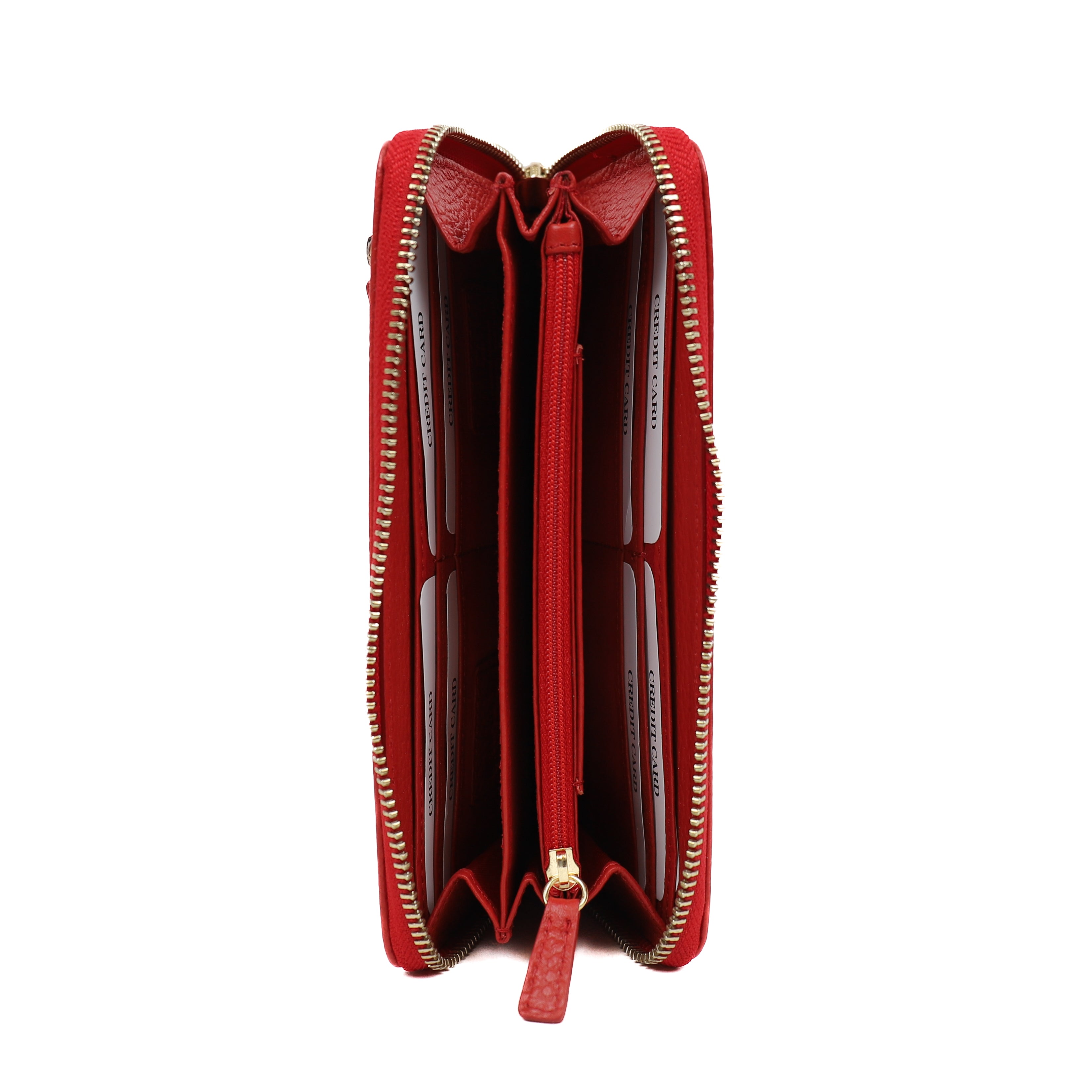 Ritsportemonnee 'Mykki' Red Red