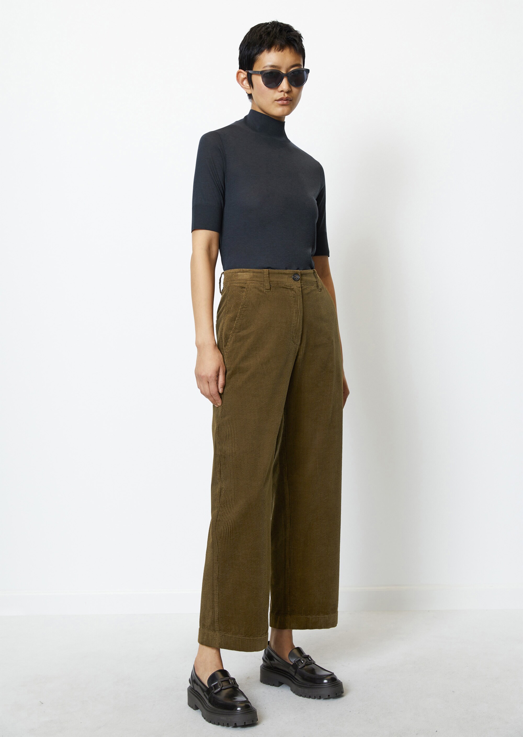 Wide Leg Pants Modell LANDEaus Organic Cotton-Cord