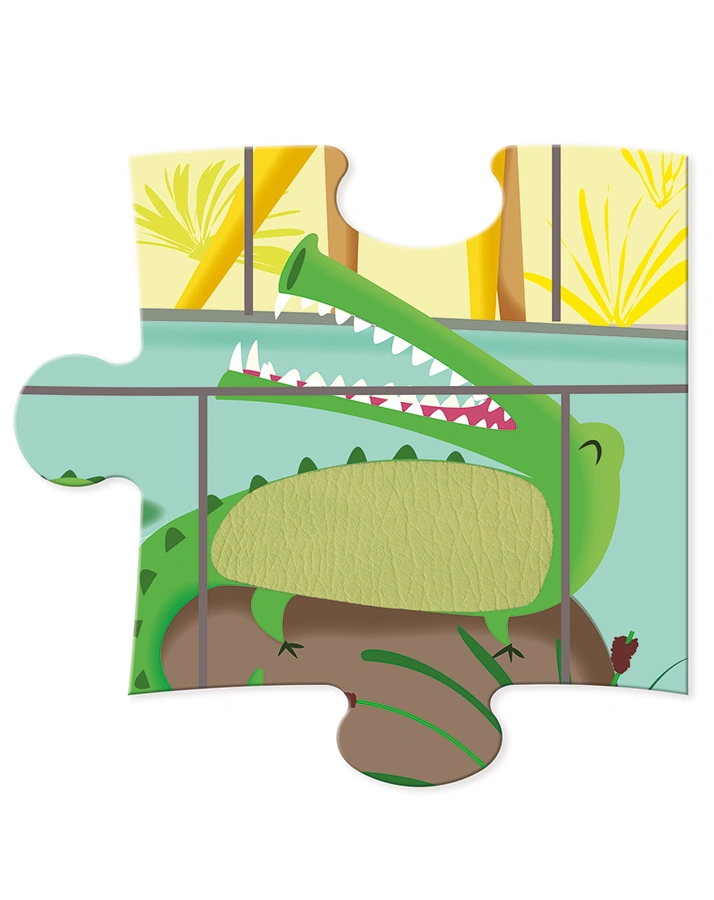 Haptik-Puzzle IM ZOO 20-teilig in bunt