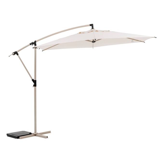 Parasol déporté rond MANOA Argile / Blé