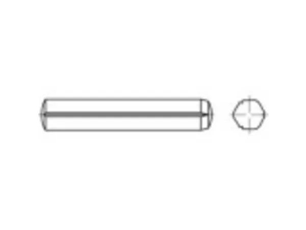 TOOLCRAFT 136209 Zylindersøm (Ø x L) 2.5 mm x 12 mm Stål 250 stk