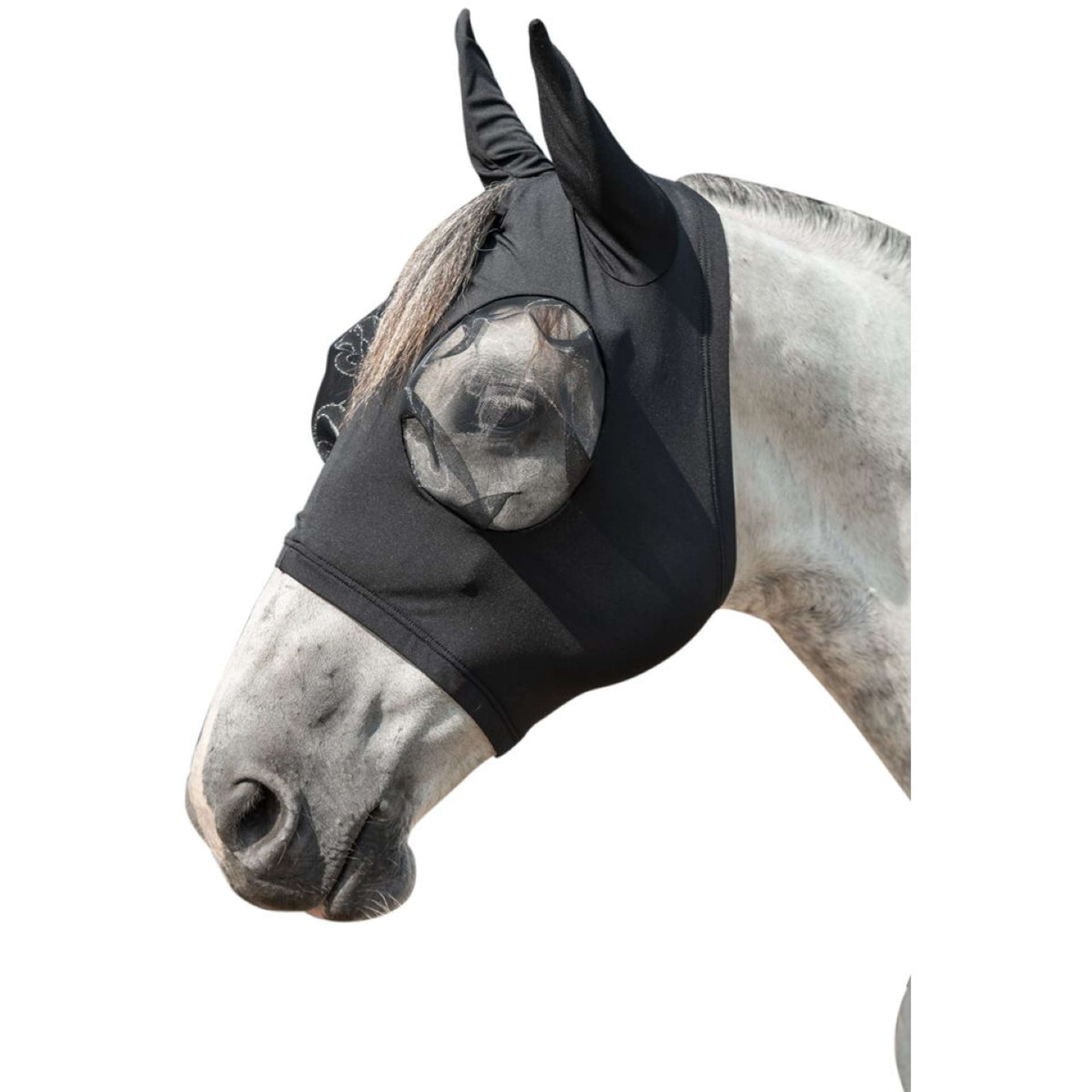 HKM Vliegenmasker Elastic Zwart