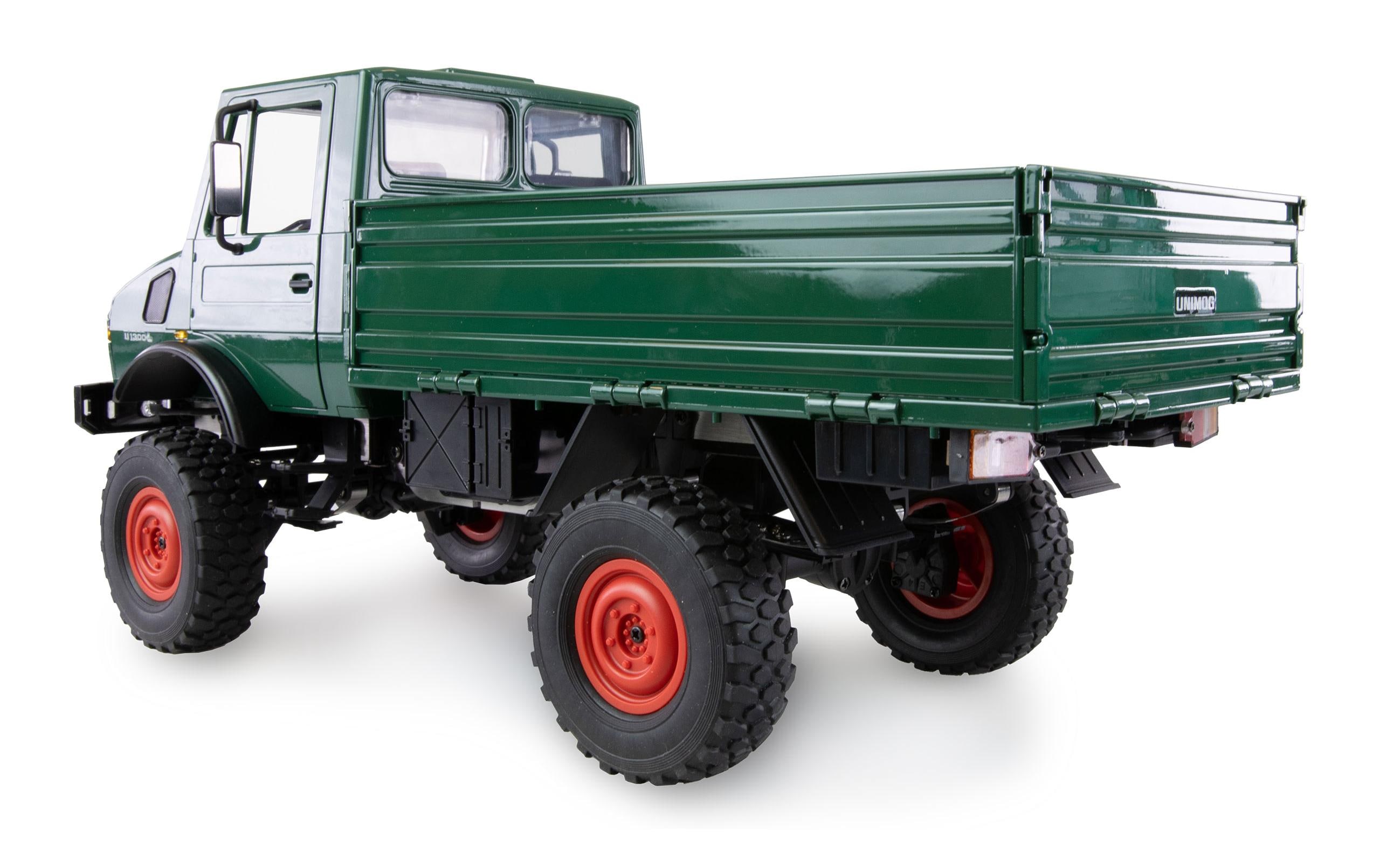 Mercedes-Benz Unimog Basic 4WD Grün, RTR, 1:12<br>Originalgetreues Unimog RC-Modell mit Allradantireb