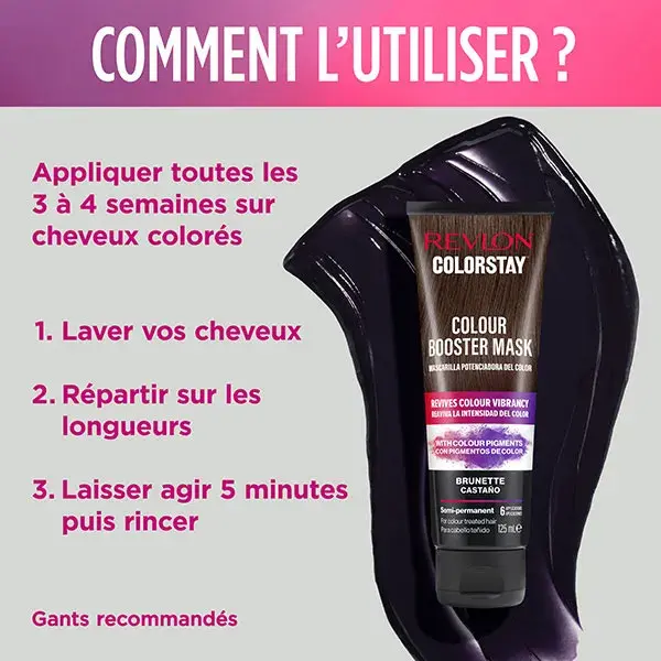 Máscara revlon ColorStay para realçar a cor - Castanho 125ml