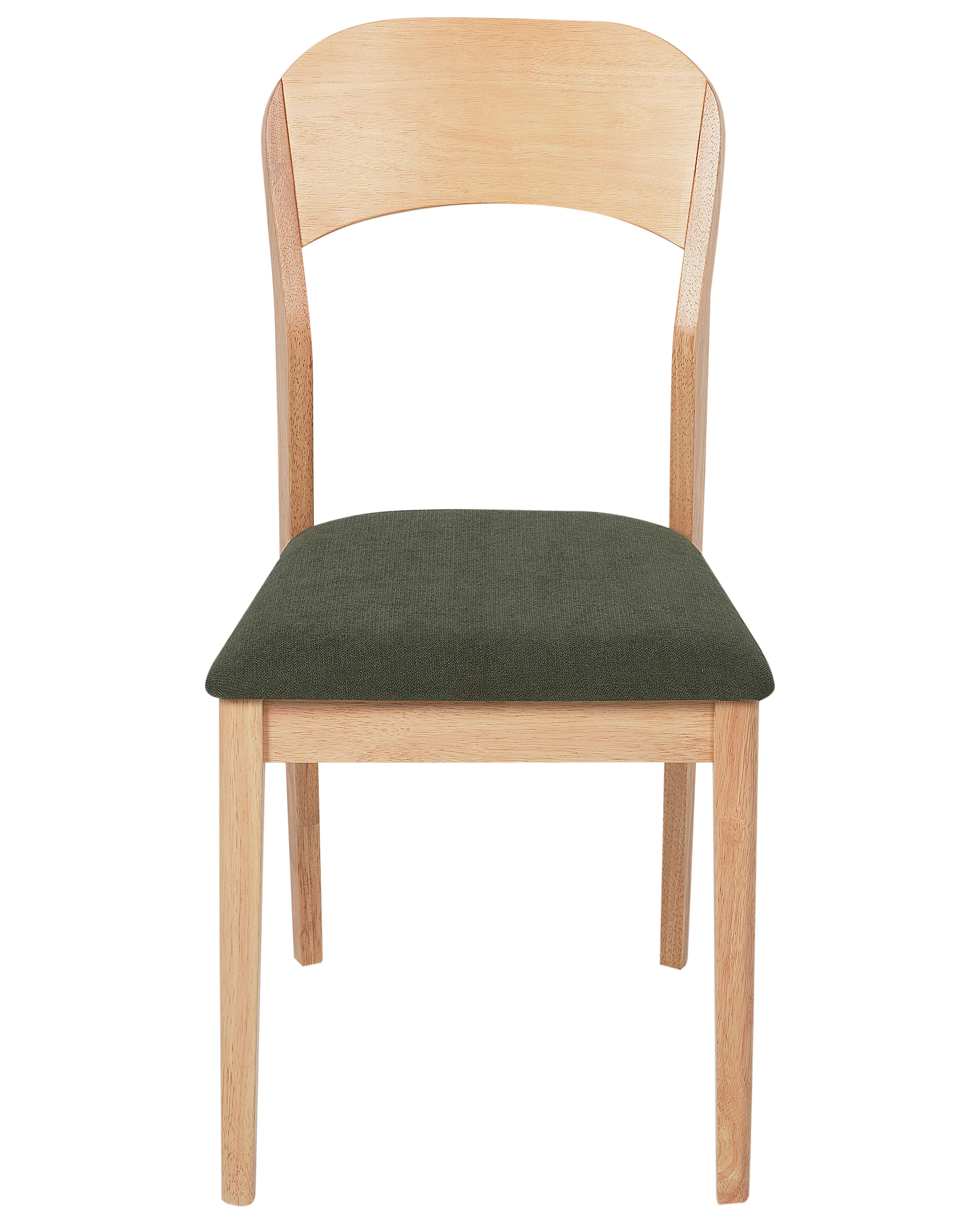 Set van 2 eetkamerstoelen ALVIN Hout Lichtbruin