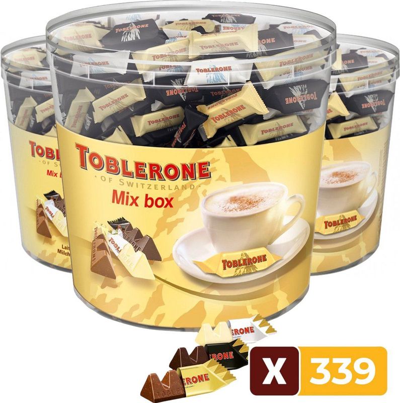 Toblerone - Mixbox Horeca - Chocolade - 3 Stuks - 904 gram - Snack - Voordeelverpakking