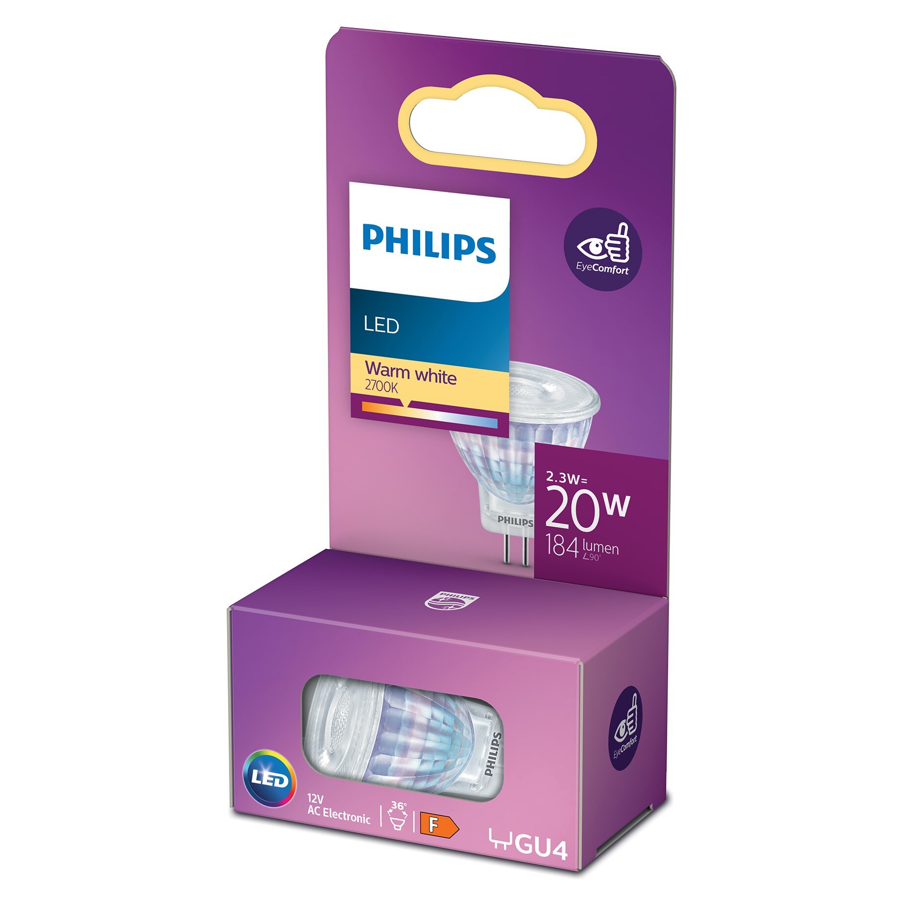 Philips LED-pære GU4 184 lm