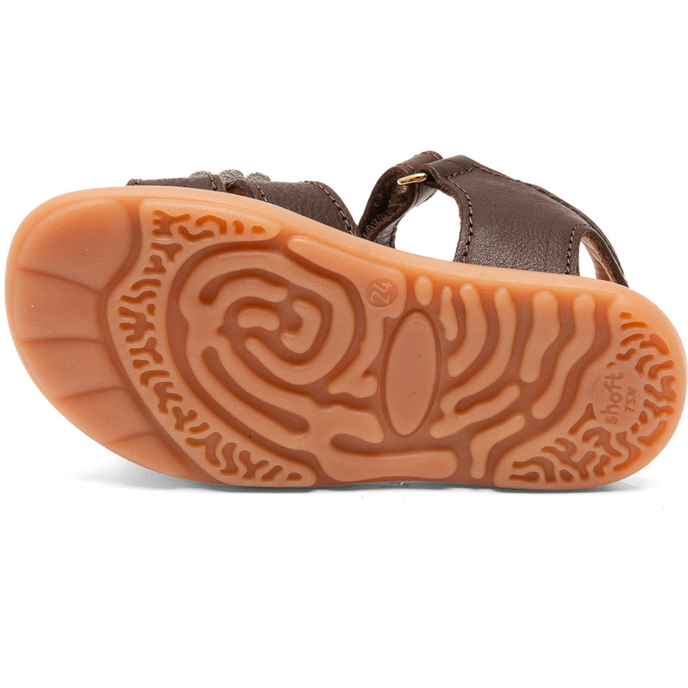 Køb Bisgaard Dark Brown Barefoot Oya Sandal