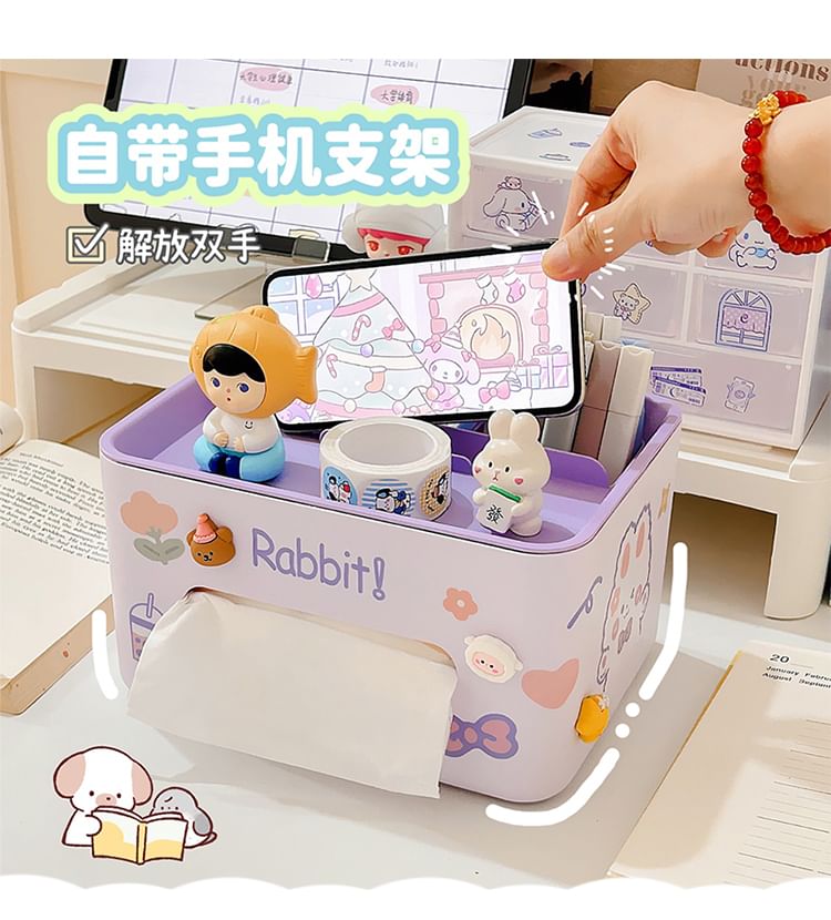 Baburu - Plastic tissuedoos met sticker