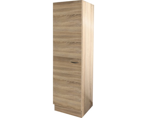 Flex Well Oslo voorraadkast, BxDxH 50 x 47 x 200 cm, Sonoma eiken mat, gedemonteerd, scharnier omkeerbaar (links of rechts te monteren)