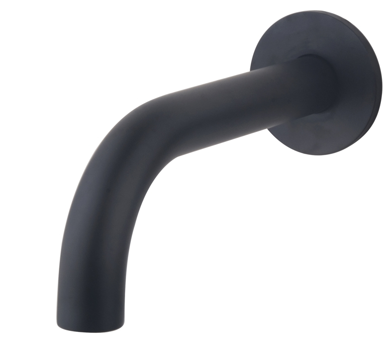 Mueller mat zwarte inbouw uitloop 20cm