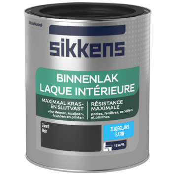 Sikkens binnenlak zijdeglans zwart 750 ml