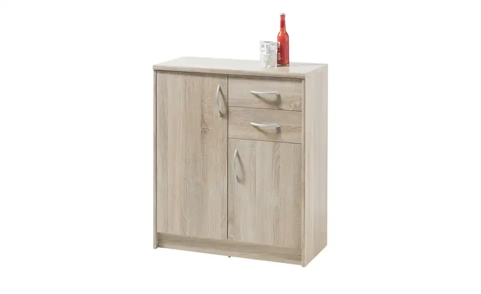 Kommode Optimus Eiche Sonoma (Nachbildung) Ausführung II (2 Türen/2 Schubkästen) 86 cm