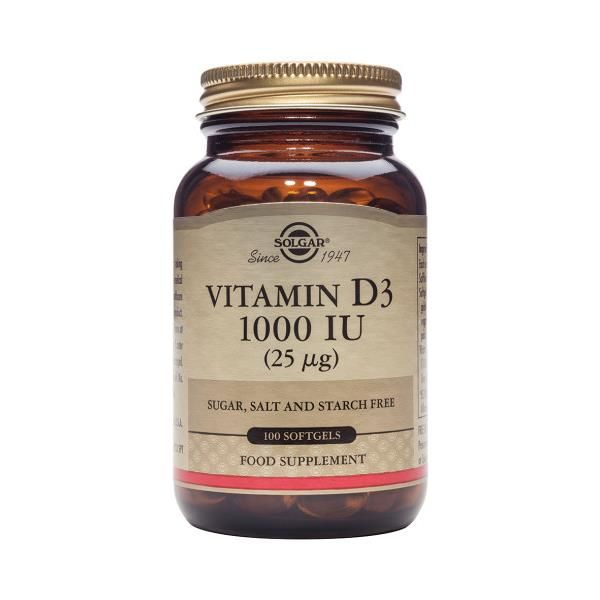 Vitamina D3 1000Ui 25Mcg 100 Softgels