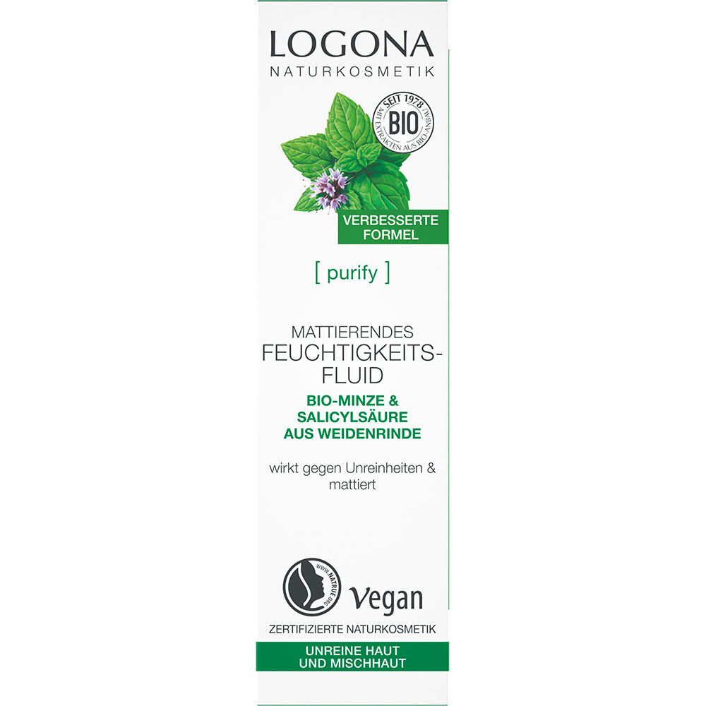 LOGONA Naturkosmetik Mattierendes Gesichtsfluid