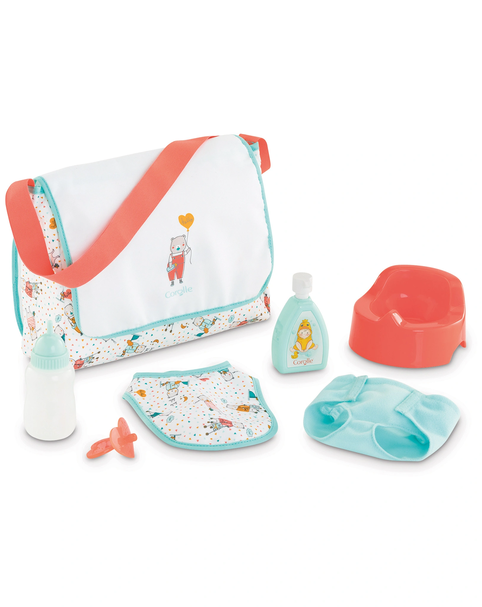 Puppenzubehör WICKELTASCHE 7-teilig