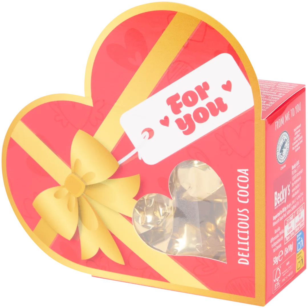 Valentijnschocolade 50 gram | diverse varianten