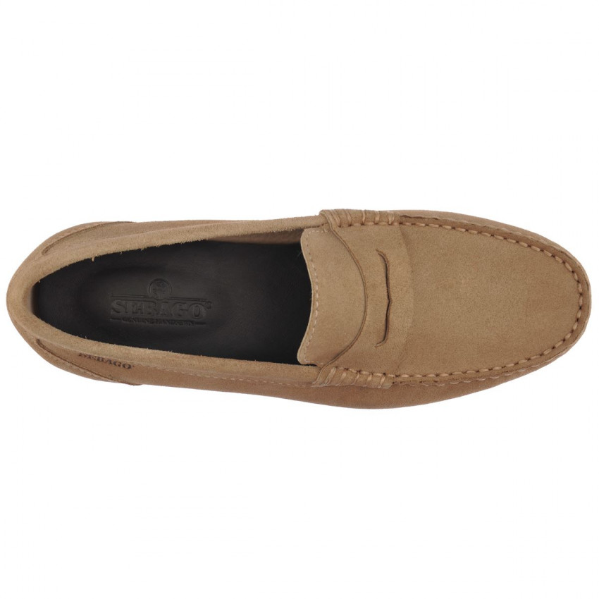 BYRON SUEDE Beige Camel MOCASSIN-Mocassin pour homme en cuir suede