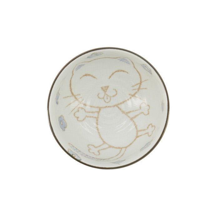 Tokyo Design Studio  Kawaii Cat Neko Tayo skål, blå - 300 ml