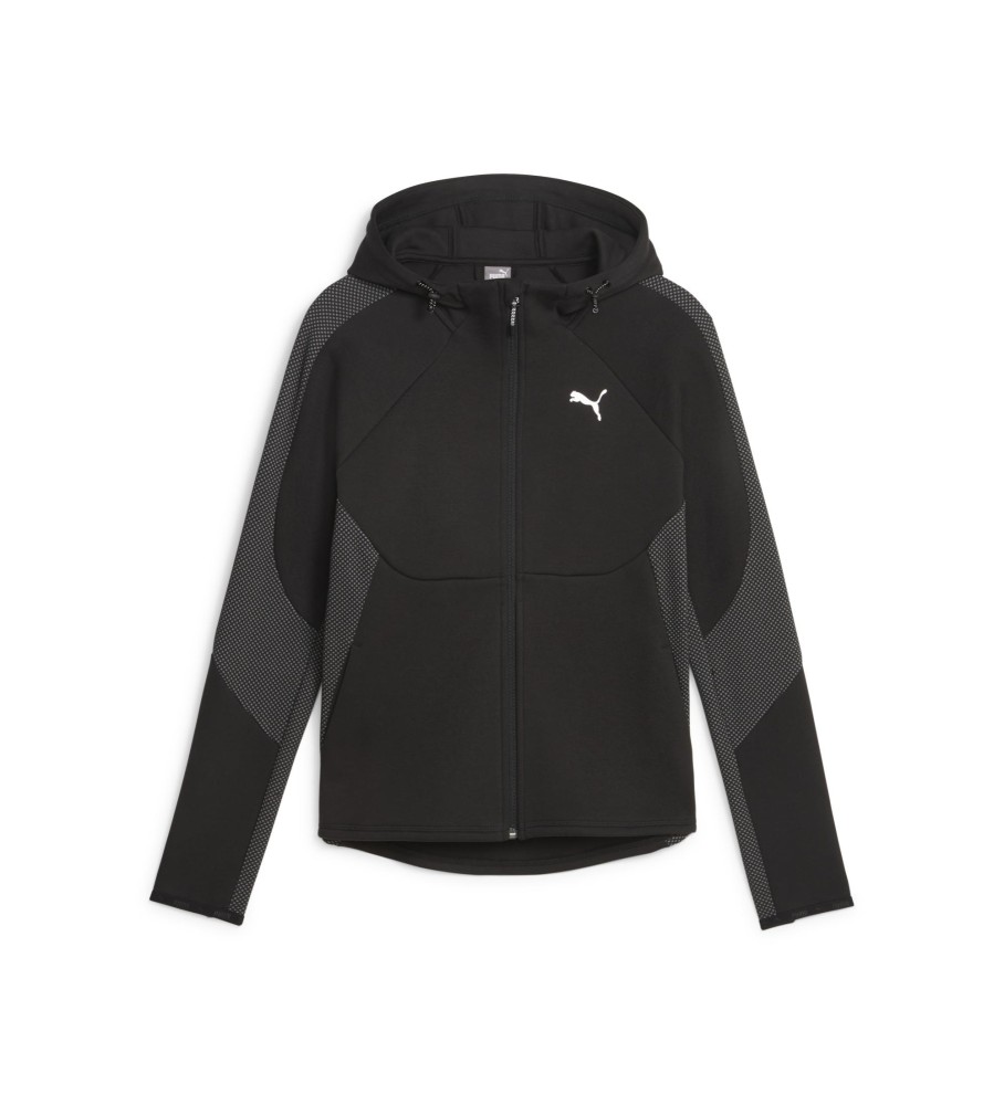 Moletom Puma Evostripe com zíper, preto