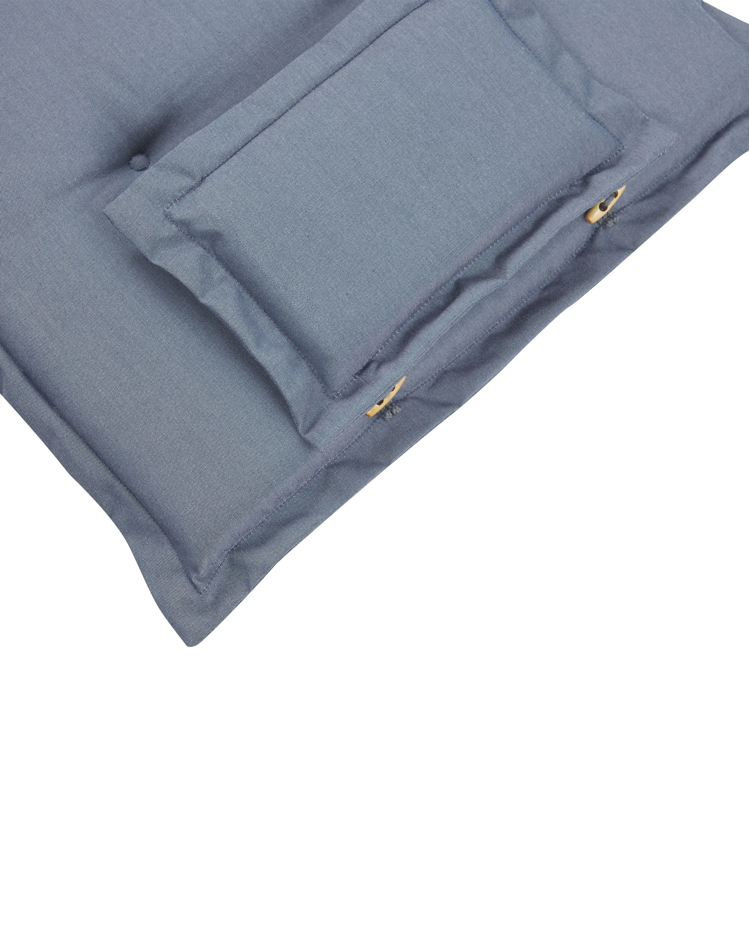 Set van 2 stoelen met zitkussen JAVA Acaciahout Blauw