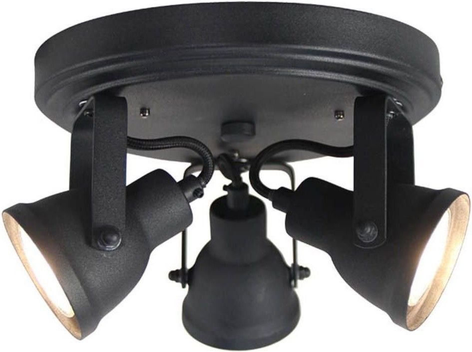 Plafondspot Max zwart MT2159  Max B21 x D21 cm