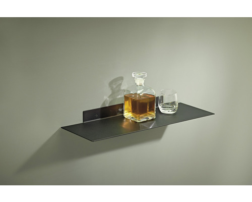 Katana wandplank 60x20x4,5 cm, draagvermogen 12 kg, zwart